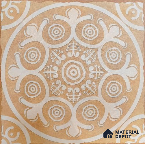 TL 05755 B Golden Highlighter 398x398 mm Matte Finish Vitrified Parking Tile -12 mm (Random Design)